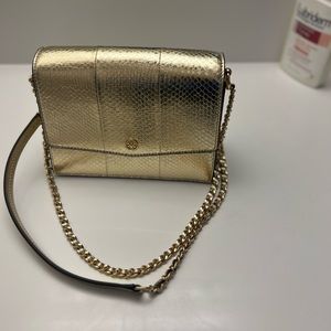 Tory Burch champagne colored bag